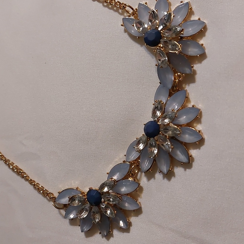 Blue Stone Statement Necklace